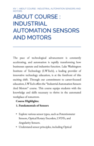 Screenshot for Industrial Automation Sensors and Motors