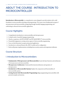 Screenshot for Introduction to Microcontrollers