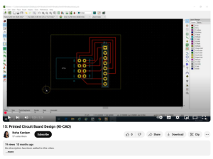 Screenshot for Lecture 15: Printed Circuit Board Design (Ki-CAD)