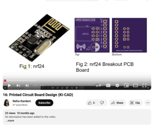 Screenshot for Lecture 16: Printed Circuit Board Design (Ki-CAD)