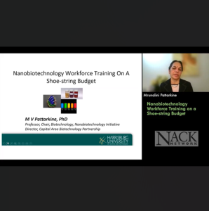 Screenshot for Nanobiotechnology Workforce Training on a Shoe String Budget