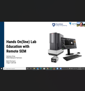 Screenshot for Hands On(line) Lab Education with Remote SEM