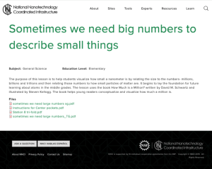 Screenshot for Sometimes We Need Big Numbers to Describe Small Things