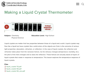 Screenshot for Making a Liquid Crystal Thermometer