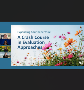 Screenshot for Expanding Your Repertoire: A Crash Course in Evaluation Approaches