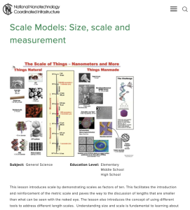 Screenshot for Scale Models: Size, Scale and Measurement