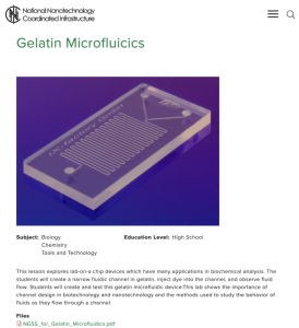 Screenshot for Gelatin Microfluidics