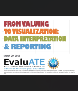 Screenshot for From Valuing to Visualization: Data Interpretation and Reporting