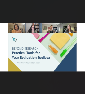 Screenshot for Beyond Research: Practical Tools for Your Evaluation Toolbox