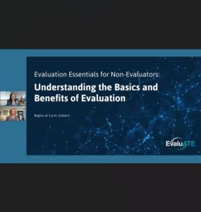 Screenshot for Evaluation Essentials for Non-Evaluators