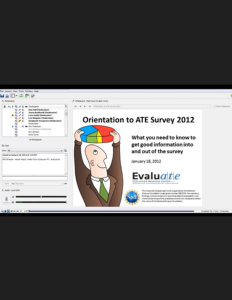 Screenshot for Orientation to ATE Survey 2014