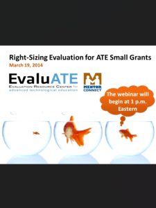 Screenshot for Right-sizing Evaluation for ATE Small Grants