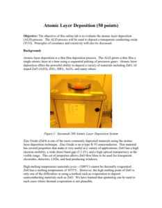 Screenshot for Atomic Layer Deposition Lab