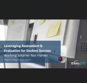 Screenshot for Leveraging Assessment and Evaluation for Student Success: Working Smarter Not Harder