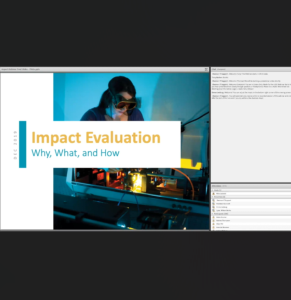 Screenshot for Impact Evaluation: Why, What, and How