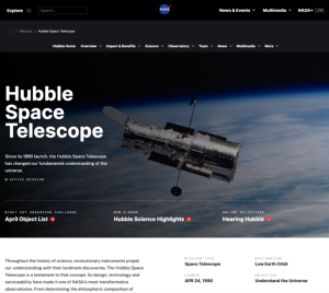 Screenshot for Hubble Space Telescope