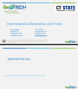 Screenshot for International Collaboration and Travel