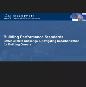 Screenshot for Building Performance Standards: Climate Challenge and Navigating Decarbonization for Building Owners