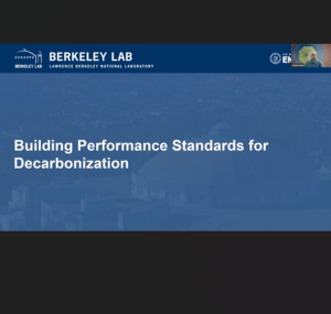 Screenshot for Building Performance Standards for Decarbonization