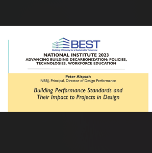 Screenshot for Building Performance Standards and Their Impact to Projects in Design