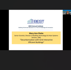 Screenshot for Decarbonization with Grid Interactive Efficient Buildings (Session 6 of 9)