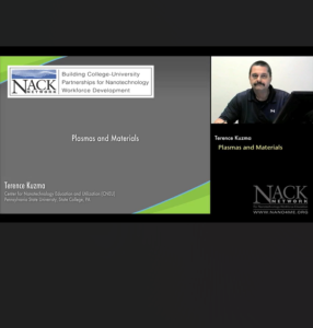 Screenshot for Plasmas and Materials (Part 1 of 2)