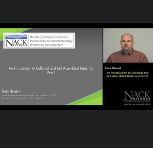 Screenshot for An Introduction to Colloidal and Self-Assembled Materials (Part 1 of 2)
