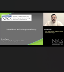 Screenshot for DNA and Protein Analysis using Nanotechnology (Part 1 of 2)