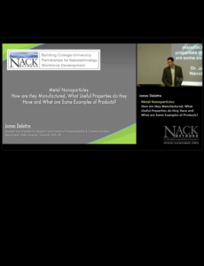 Screenshot for Metal Nanoparticles: How are they manufactured, what useful properties do they have and what are some examples of products?