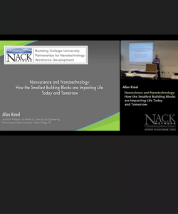 Screenshot for NanoScience and Nanotechnology: How the Smallest Building Blocks are Impacting Life Today and Tomorrow