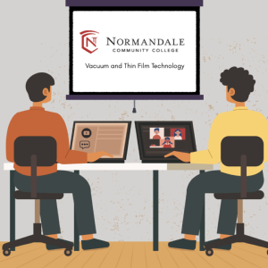 Image of two people taking an online course
