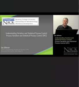 Screenshot for Understanding Variation and Statistical Process Control: Process Variation and Statistical Process Control (SPC)