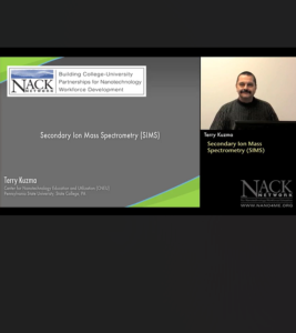Screenshot for Secondary Ion Mass Spectrometry (SIMS)