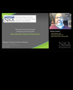 Screenshot for Fabrication and Characterization of Nanostructures Using AFM