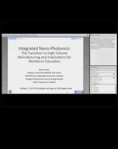 Screenshot for Integrated Nano-Photonics: The Transition to High-Volume Manufacturing and Implications for Workforce Education