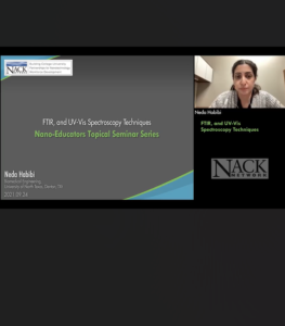 Screenshot for FTIR and and UV-Vis Spectroscopy Techniques