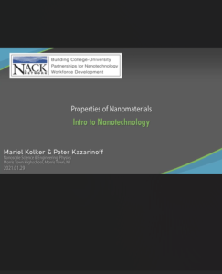 Screenshot for Properties of Nanomaterials
