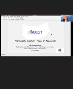 Screenshot for Framing the Institute: Focus on Applications (Session 2 of 9)