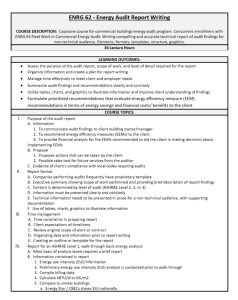 Screenshot for ENRG 62: Energy Audit Report Writing