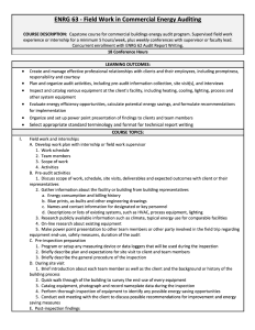 Screenshot for ENRG 63: Field Work in Commercial Energy Auditing