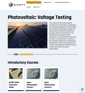 Screenshot for Photovoltaic: Voltage Testing