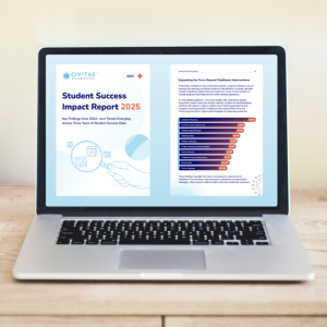 Image of a computer with the Student Success Report on it