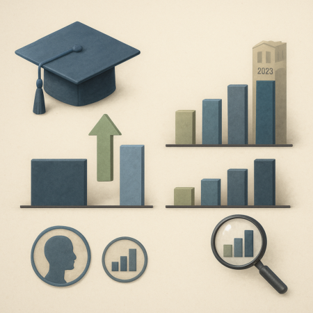 image of charts for enrollment trends